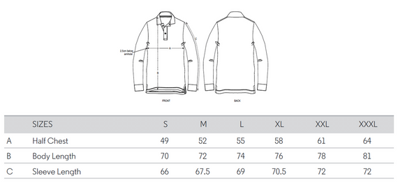 Polo Longsleeve Gonga Juvenia Rugby Kraków Navy