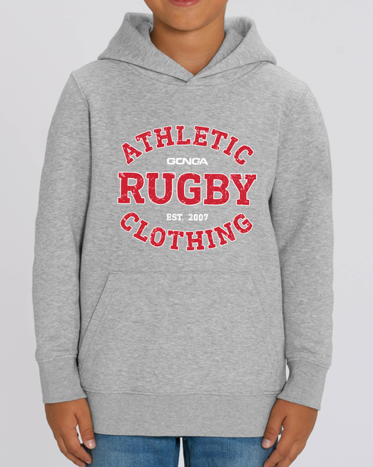  Bluza Gonga Kids Hoodie Athletic Red Heather Grey