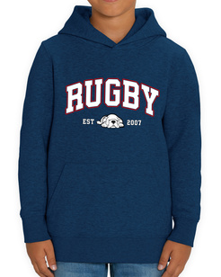  Bluza Gonga Kids Hoodie Basic Red Black Heather Blue