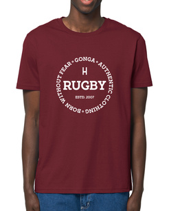 Gonga Unisex Rugby Circle Burgundy