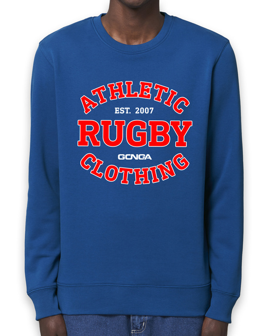 Bluza Gonga Unisex Athletic Rugby Red Majorelle Blue