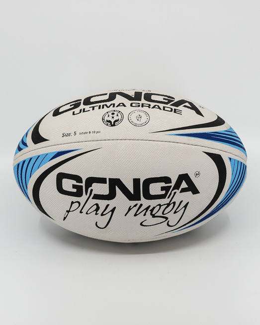 Gonga Rugby Ultima Stripes Mindful Blue size 5 Digi Grip