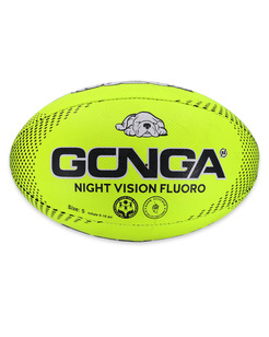 Gonga Rugby Night Vision Yellow Fluoro Digi Grip size 5