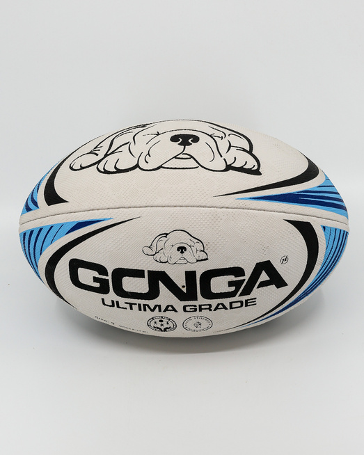 Gonga Rugby Ultima Stripes Mindful Blue size 5 Digi Grip