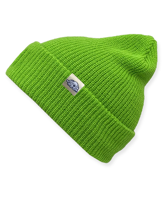 GONGA RIB BEANIE Lime  bright tag