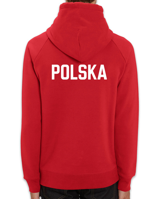 Bluza Gonga Hoodie Rugby Polska Godło Red