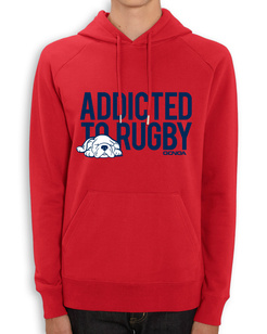 Bluza Gonga Hoodie Addicted to Rugby Navy Red