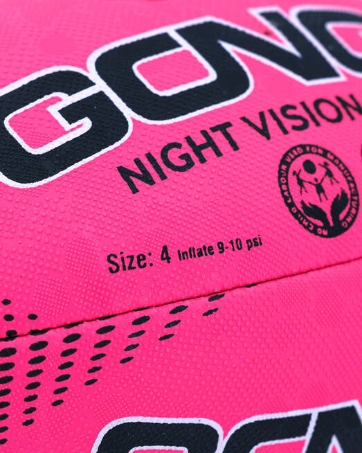 Gonga Rugby Night Vision Pink Fluo Digi Grip size 4